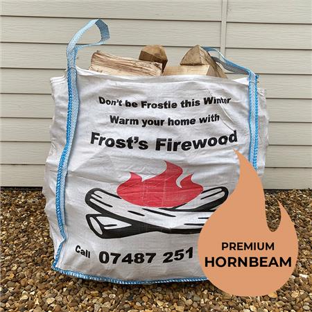 Premium Hornbeam Kiln Dried Hardwood Logs - Standard Bulk Bag 