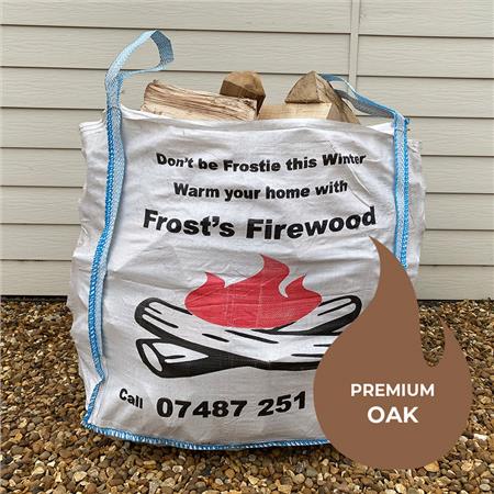 Premium Oak Kiln Dried Hardwood Logs - Standard Bulk Bag 